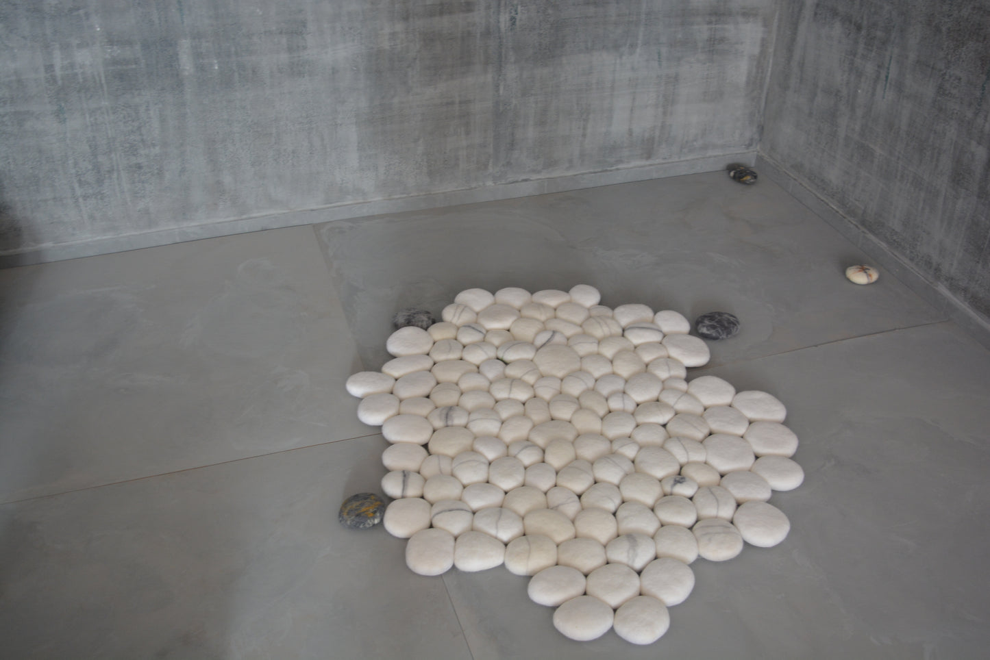 White irregular shape