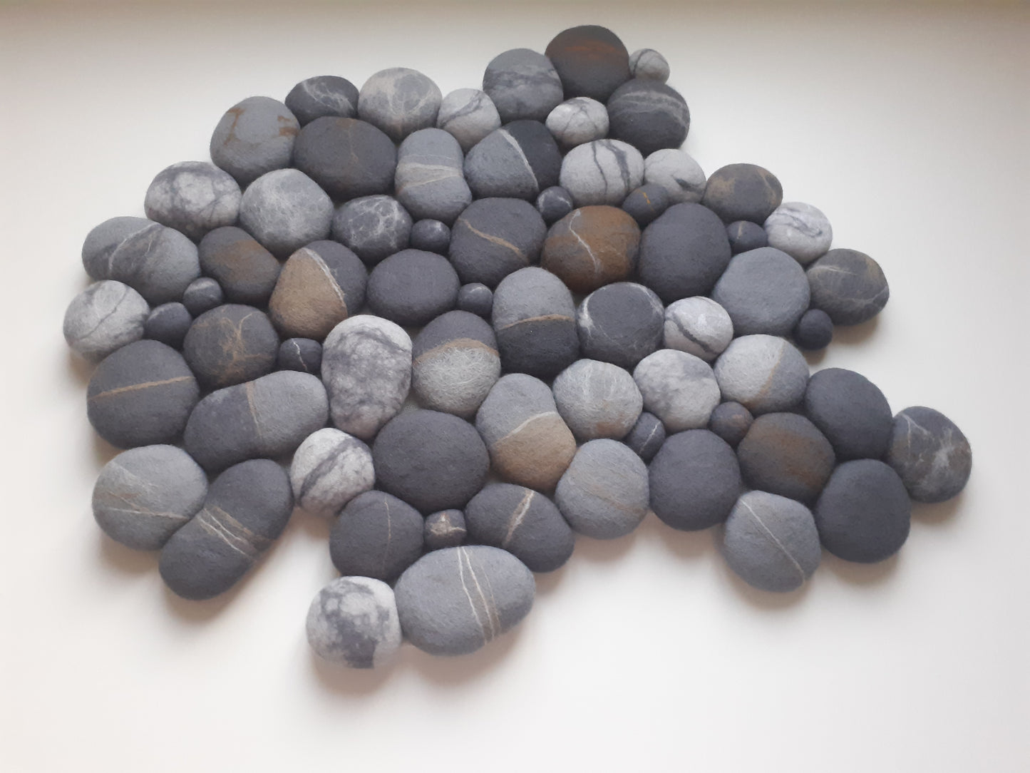 Dark grey irregular shape