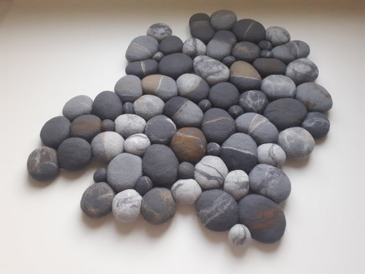 Dark grey irregular shape