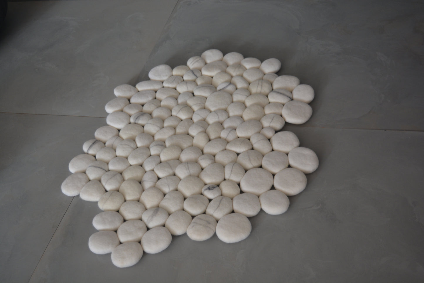 White irregular shape